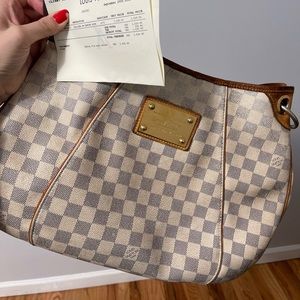 Authentic Louis Vuitton Galliera Pm Damier Azur